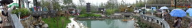 中国の観光地・博物館＠西安の世界園芸博覧会の安康園をHX9Vでパノラマ撮影