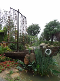 西安エキスポ＠世界園芸博覧会、広東広州園の船のオブジェクト